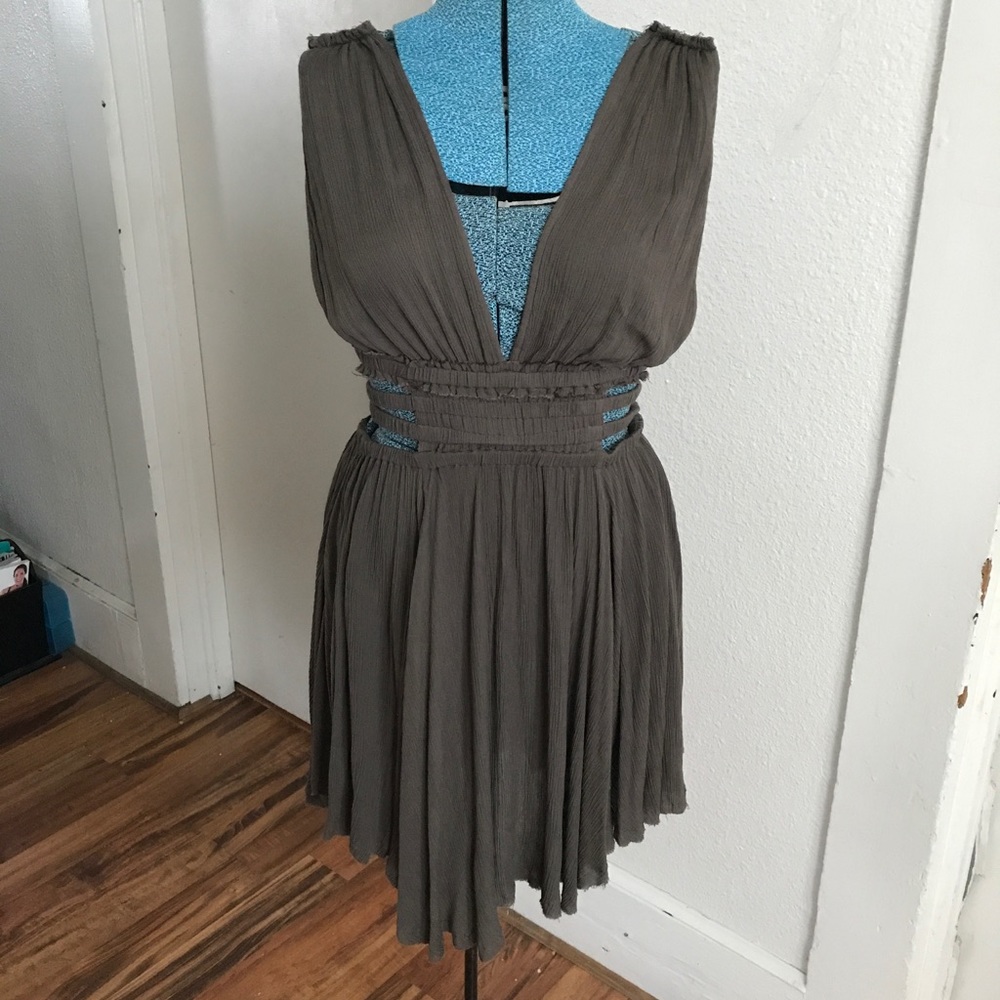 Free People Army Green Dress. Size Small